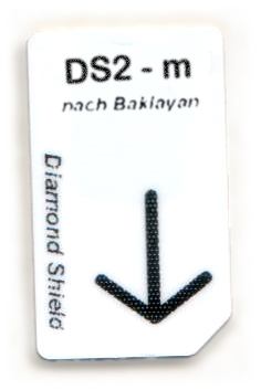DS2 - m Chipcard nach Baklayam für Diamond Shield Zapper