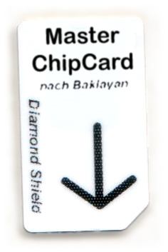 Master 芯片卡(编程)钻石盾  Master Chipcard nach Baklayan für Diamond Shield