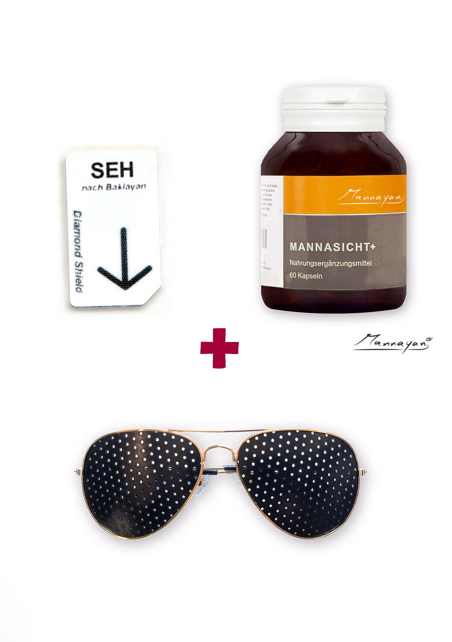 Bundle Chipcard SEH + Mannayan Mannasicht+ + Lochrasterbrille