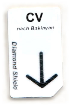CV-m芯片卡 CV Chipcard nach Baklayan für Diamond Shield Zapper