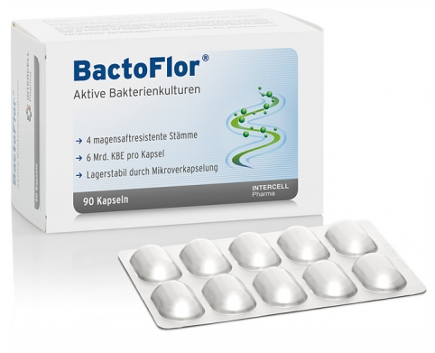 Bactoflor, Probiotisches Nahrungsergänzungsmittel von Intercell